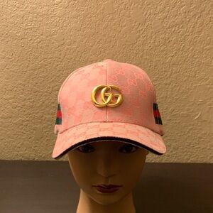 Gucci Pink GG Logo Cap